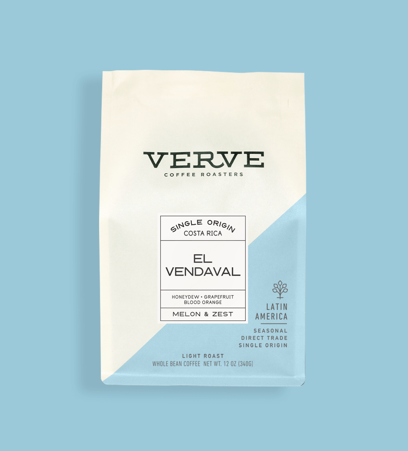 Verve Coffee Roasters - El Vendaval - Single Origin Costa Rica - Notes: Honeydew, Grapefruit, Blood Orange - Melon & Zest - Latin America - Seasonal - Direct Trade - Light Roast