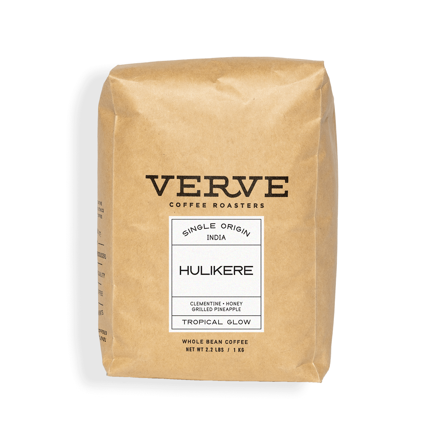 Verve Coffee Roasters - Hulikere - Single Origin India - Notes: Clementine, Honey, Grilled Pineapple - Tropical Glow - Whole Bean Coffee - 2.2 lbs / 1 kg