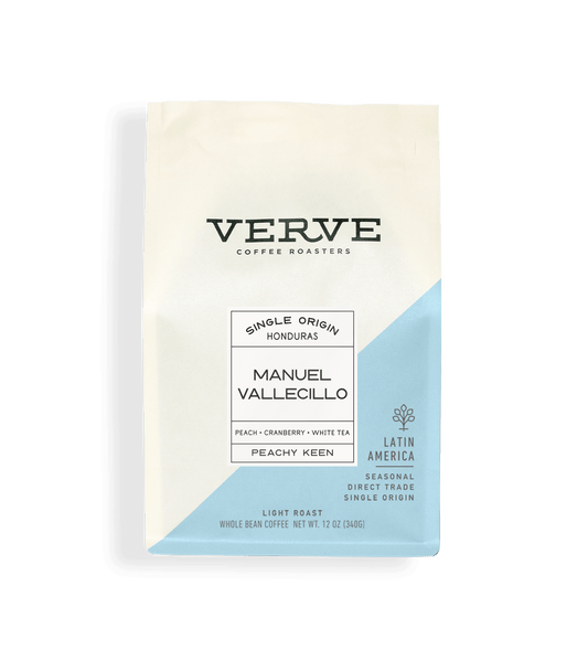 Verve Coffee Roasters - Manuel Vallecillo - Single Origin Honduras - Notes: Peach, Cranberry, White Tea - Peachy Keen - Latin America - Seasonal - Direct Trade - Light Roast