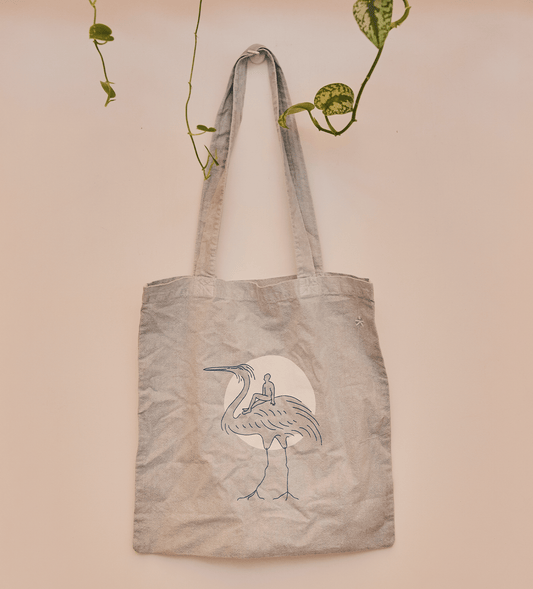 Calm Crane Tote