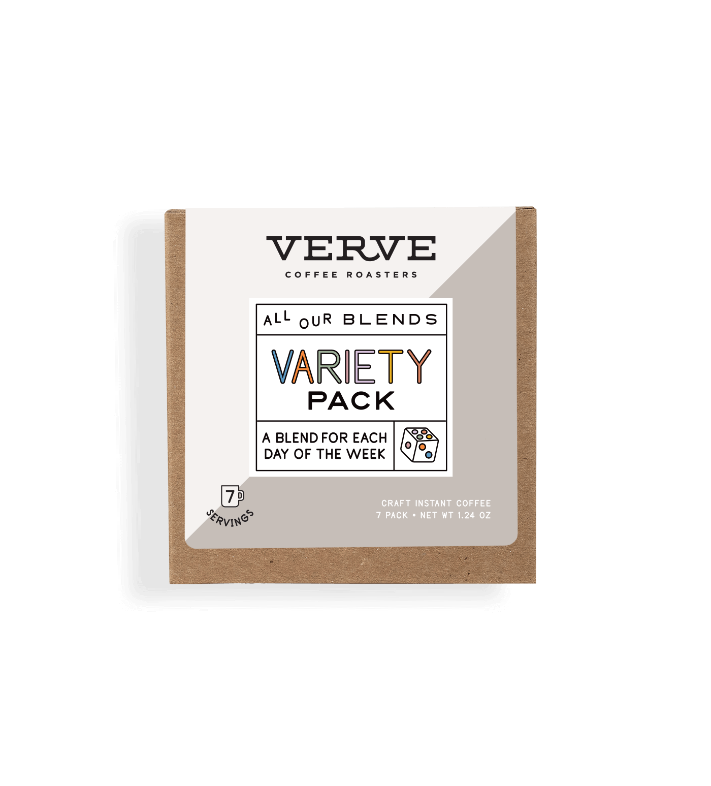 Verve Coffee Roasters - Variety Pack - All our blends - A blend for each day of the week - 7 Servings - Craft Instant Coffee 7-Pack