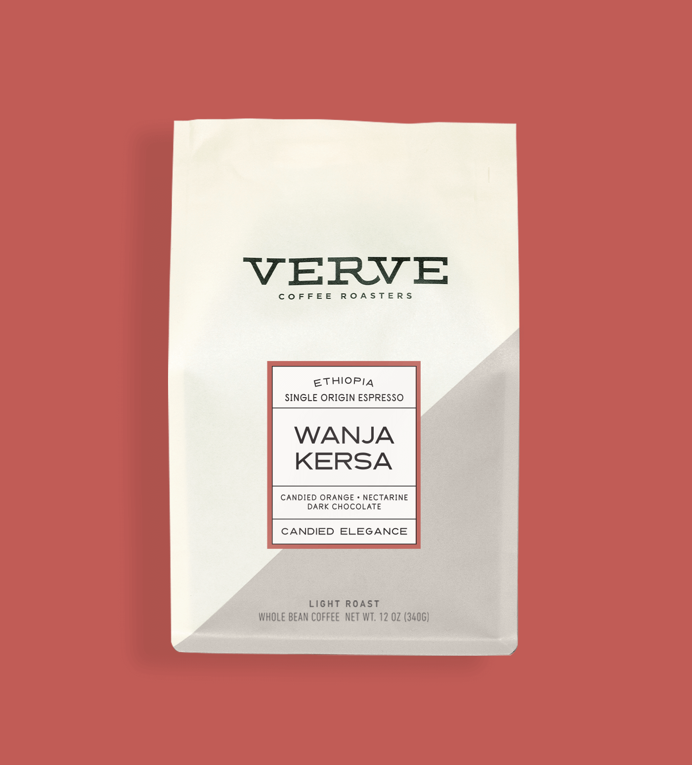 Verve Coffee Roasters - Wanja Kersa - Ethiopia ingle Origin Espresso - Notes: Candied Orange, Nectarine, Dark Chocolate - Candied Elegance - Light Roast